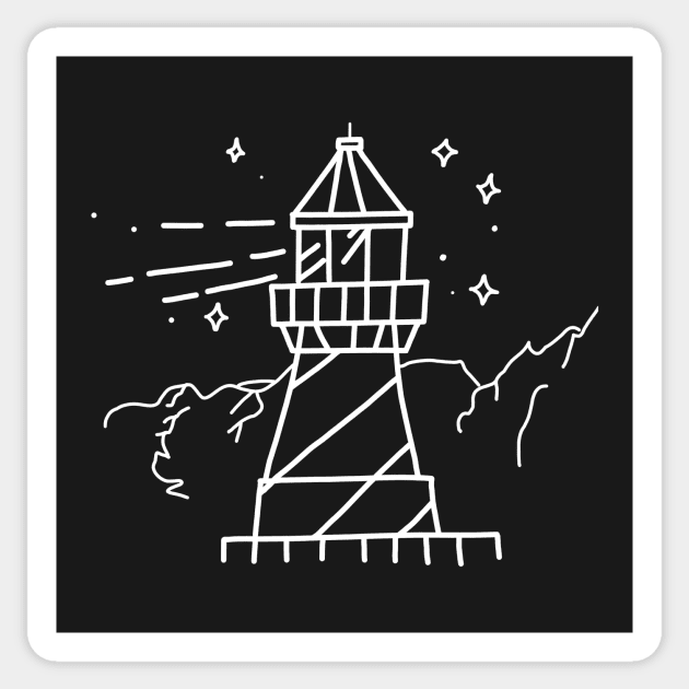 Lighthouse Sticker by bluecrown